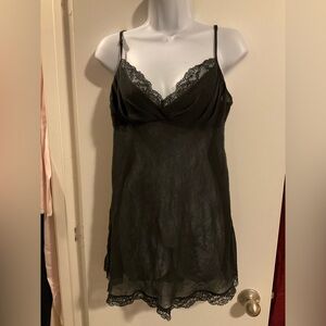 Victoria's Secret Black Lace Chemise